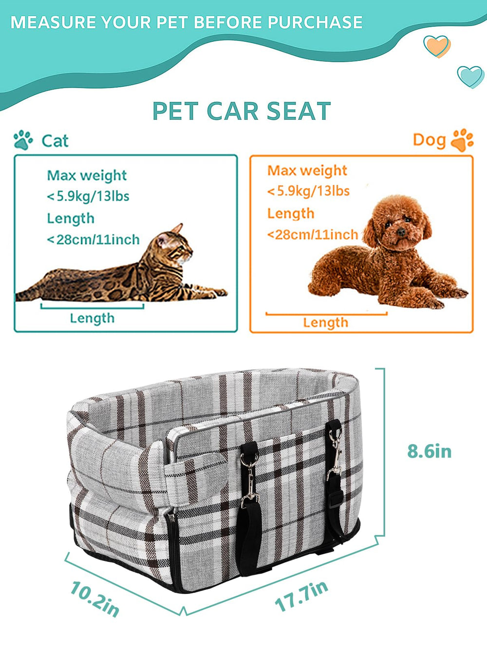 Prpeko cushion close-up on grid grey seat shows easy-clean detachable pad