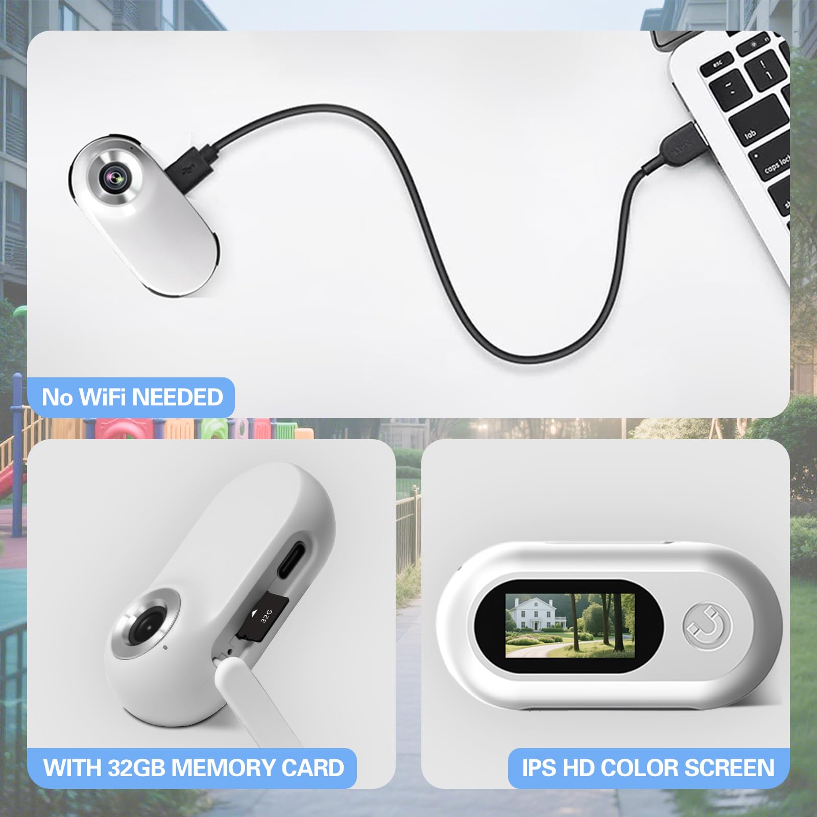 PRRPRR automatic video recording captures moments without manual input.