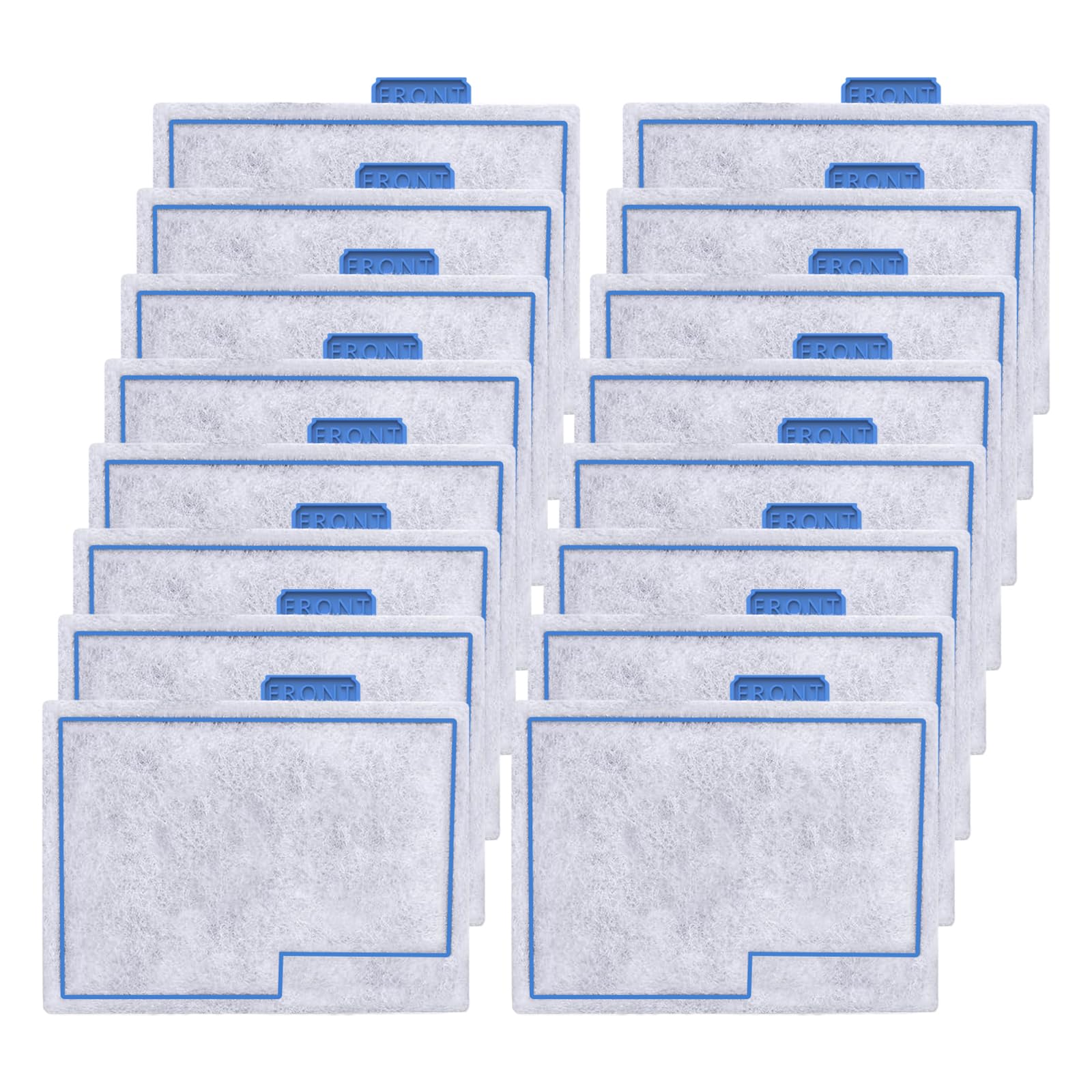 Pryitier 16-pack small filter cartridge for Aqueon keeps aquarium water clear.