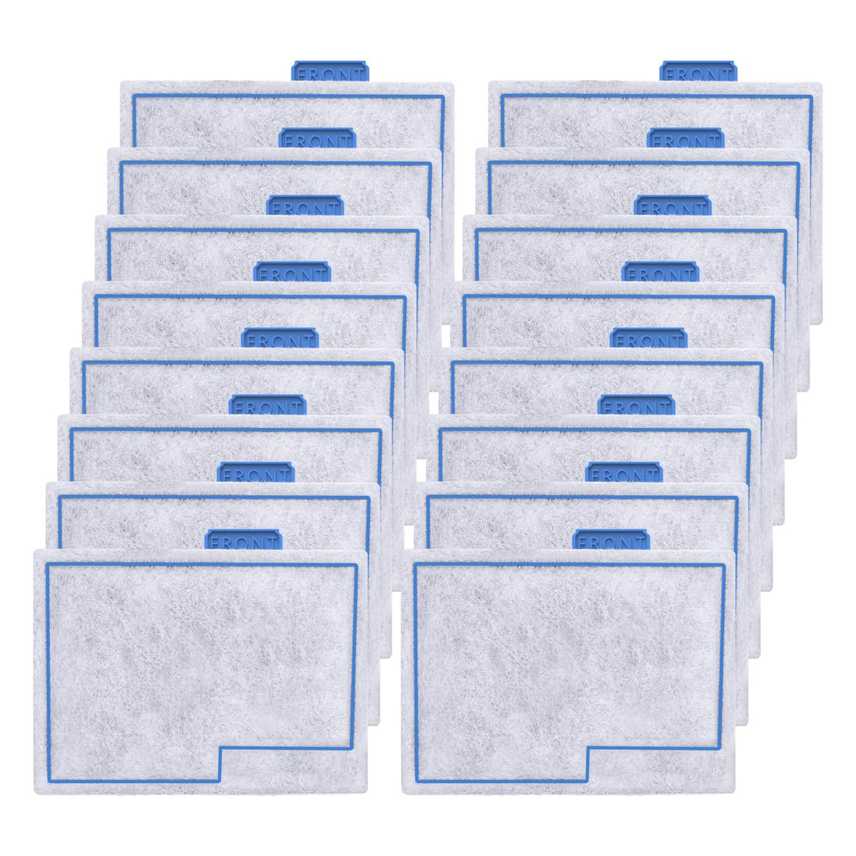 Pryitier 16-pack small filter cartridge for Aqueon keeps aquarium water clear.