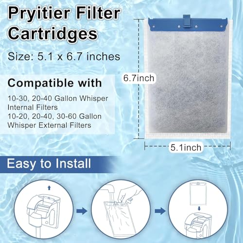 Pryitier dense-mesh cartridge detail improves filtration and reduces debris.