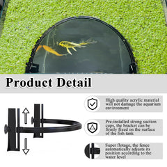 Pryitier floating plant barrier installation side view demonstrates simple setup.