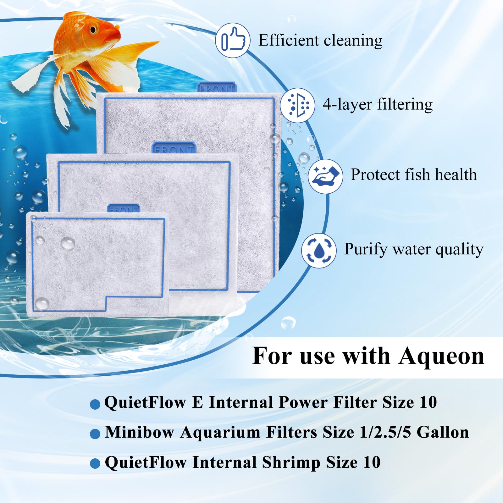 Pryitier minibow filter size 1/2.5/5 gallon compatibility for compact tanks.