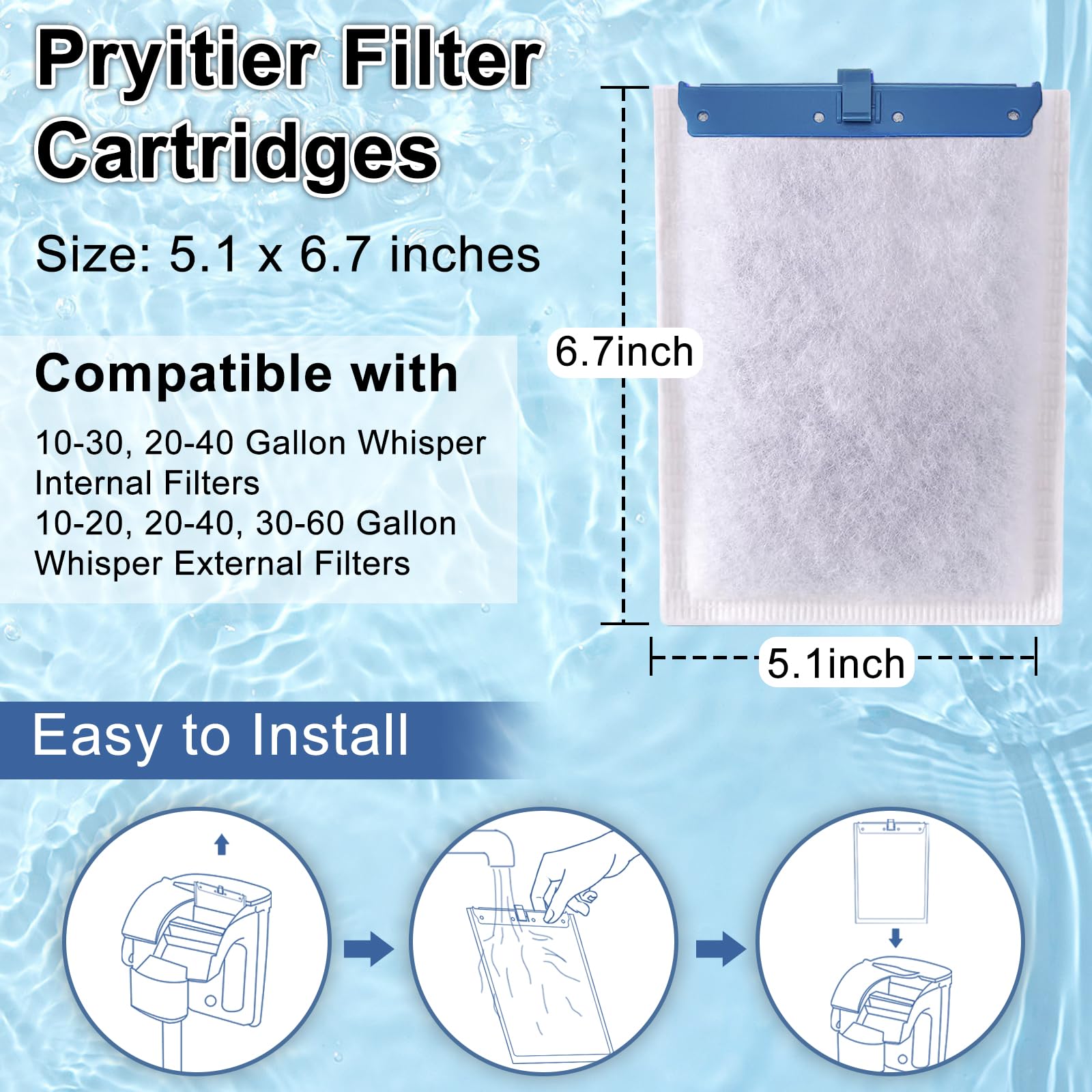Pryitier quick-install cartridge fits easily into standard chambers.