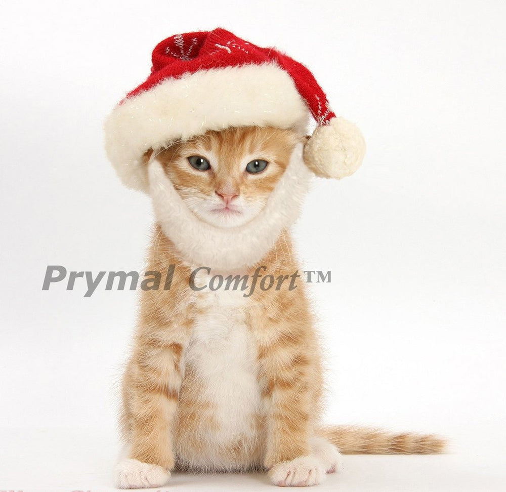 Prymal Comfort Santa Cat Costume side flaps with velcro for easy fit.