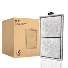 Pryitier PF-S 16-pack cartridges for Top Fin PF10, promoting clean water.