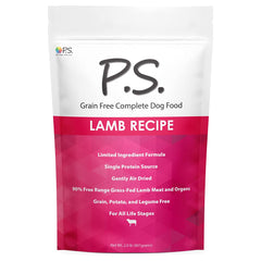 P.S. For Dogs, With Love air-dried lamb bites close-up may help reduce paw licking.
