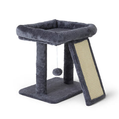 Psicway 17.1 inch cat tree top platform offers a soft resting spot for indoor cats