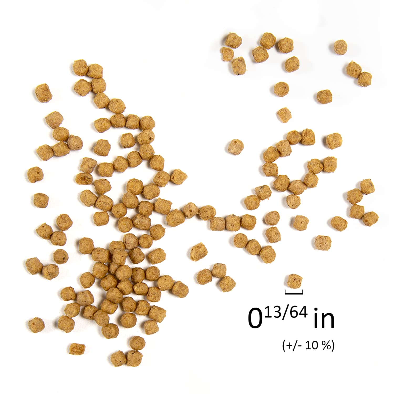 Psittacus Mini complete-diet graphic explains 70-80% pellet guideline.