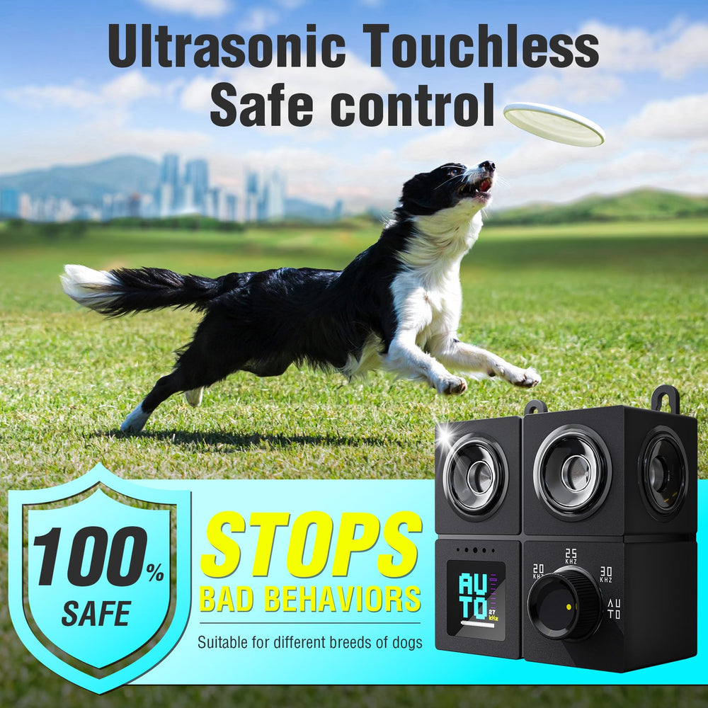 PSITUGE dog training sonic emissions aiding calmer behavior with training
