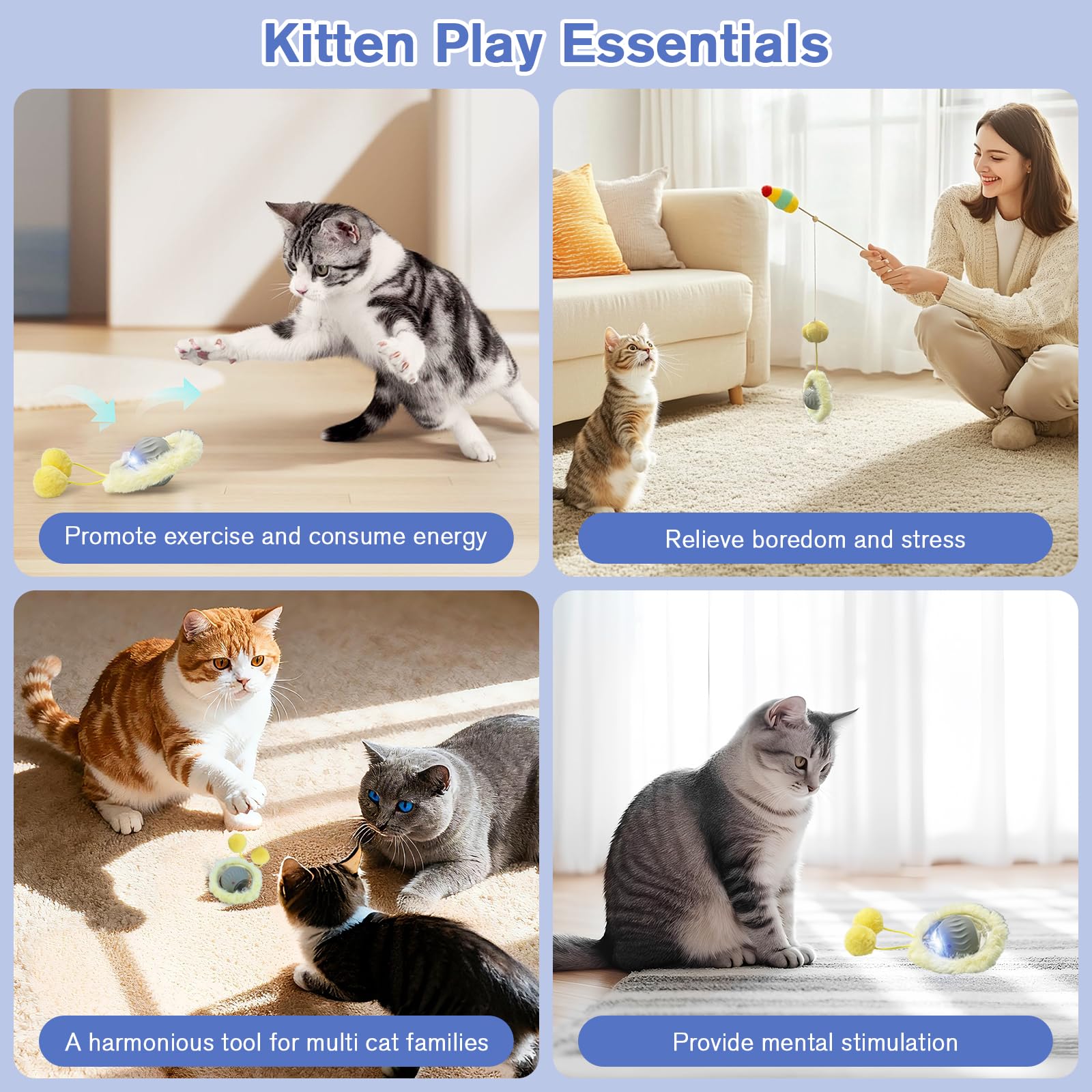 Pskfvre USB-C rechargeable toy delivers hours of play per charge.