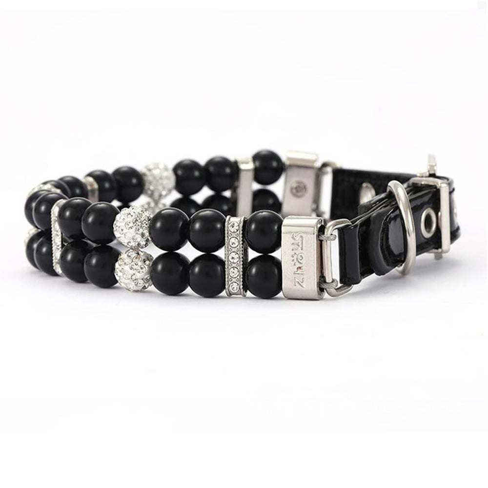 PSPORT Pet collar ready for wedding or birthday photos with chic pearl charm