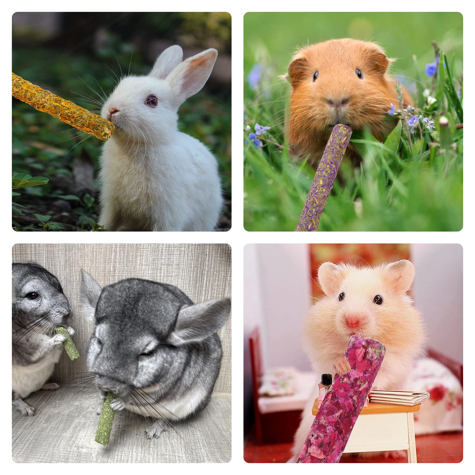 PStarDMoon Rabbit Chew Toys for small pets supports active play and safe chewing