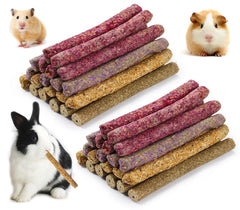 PStarDMoon Rabbit Chew Toys packaging display shows four flavors for small pets