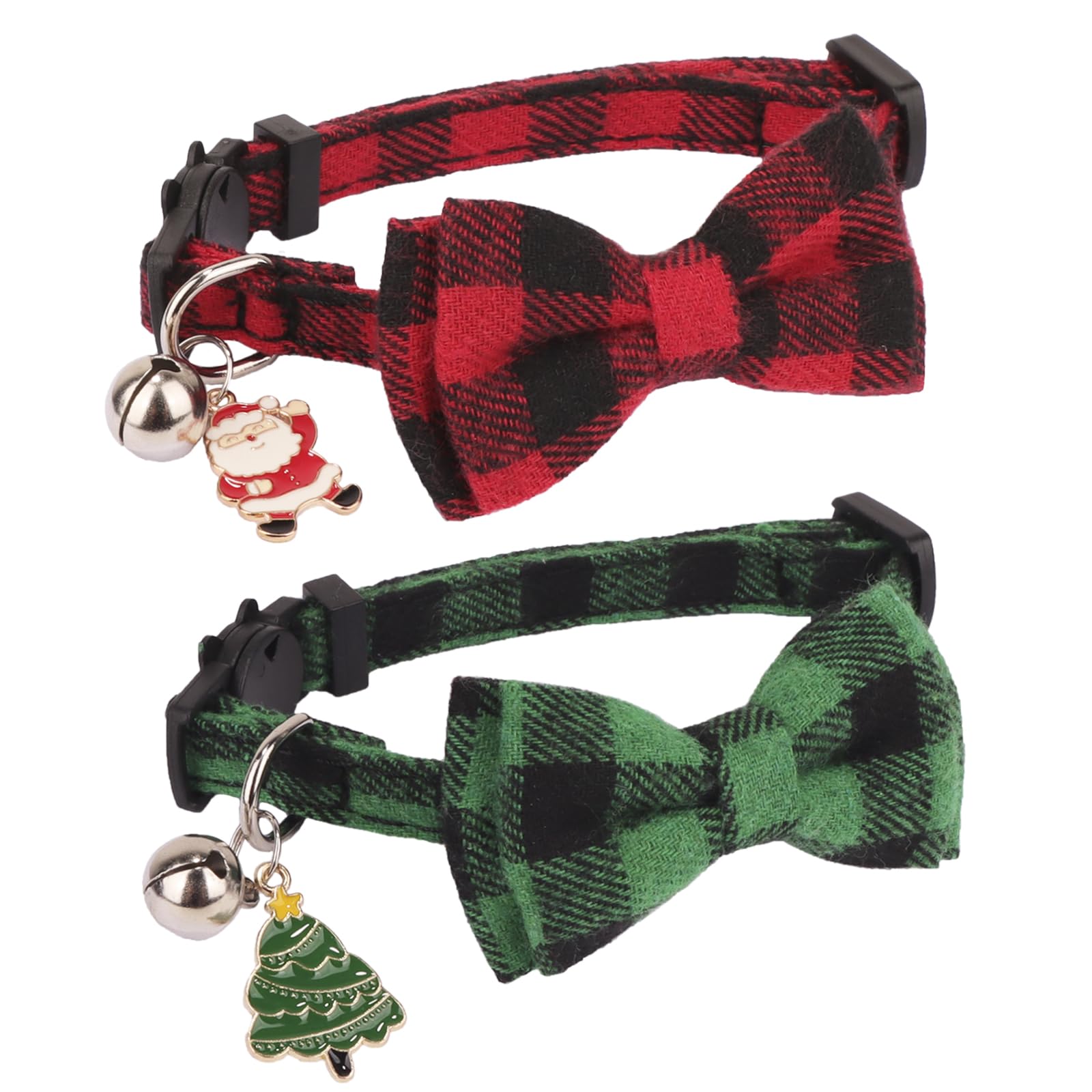 PTDECOR bowtie-removable cat collar for quick seasonal customization.