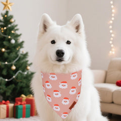 PTDECOR Christmas dog bandana snowman pattern adds holiday charm on walks.