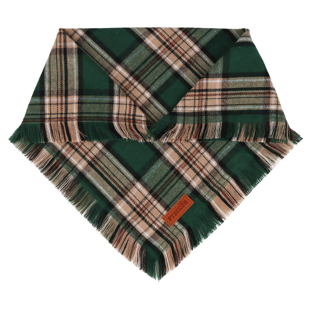 PTDECOR dog bandana large size fits necks up to 16 inches for medium dogs.