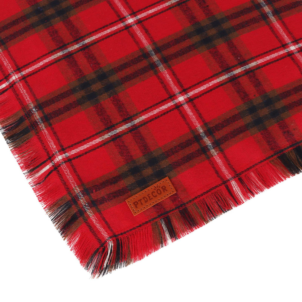 PTDECOR X-Large dog bandana fits necks up to 21 inches for larger breeds.