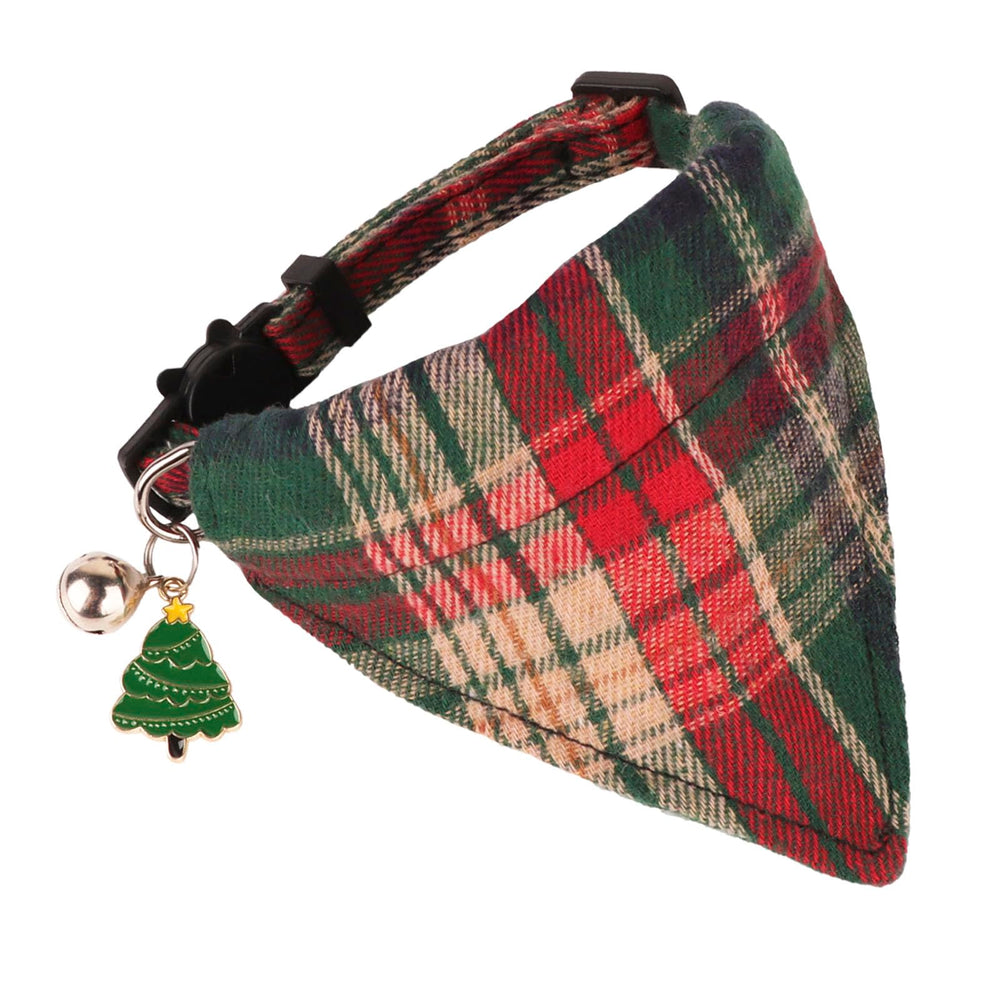PTDECOR collar with removable bandana close-up showing elastic band for easy style change