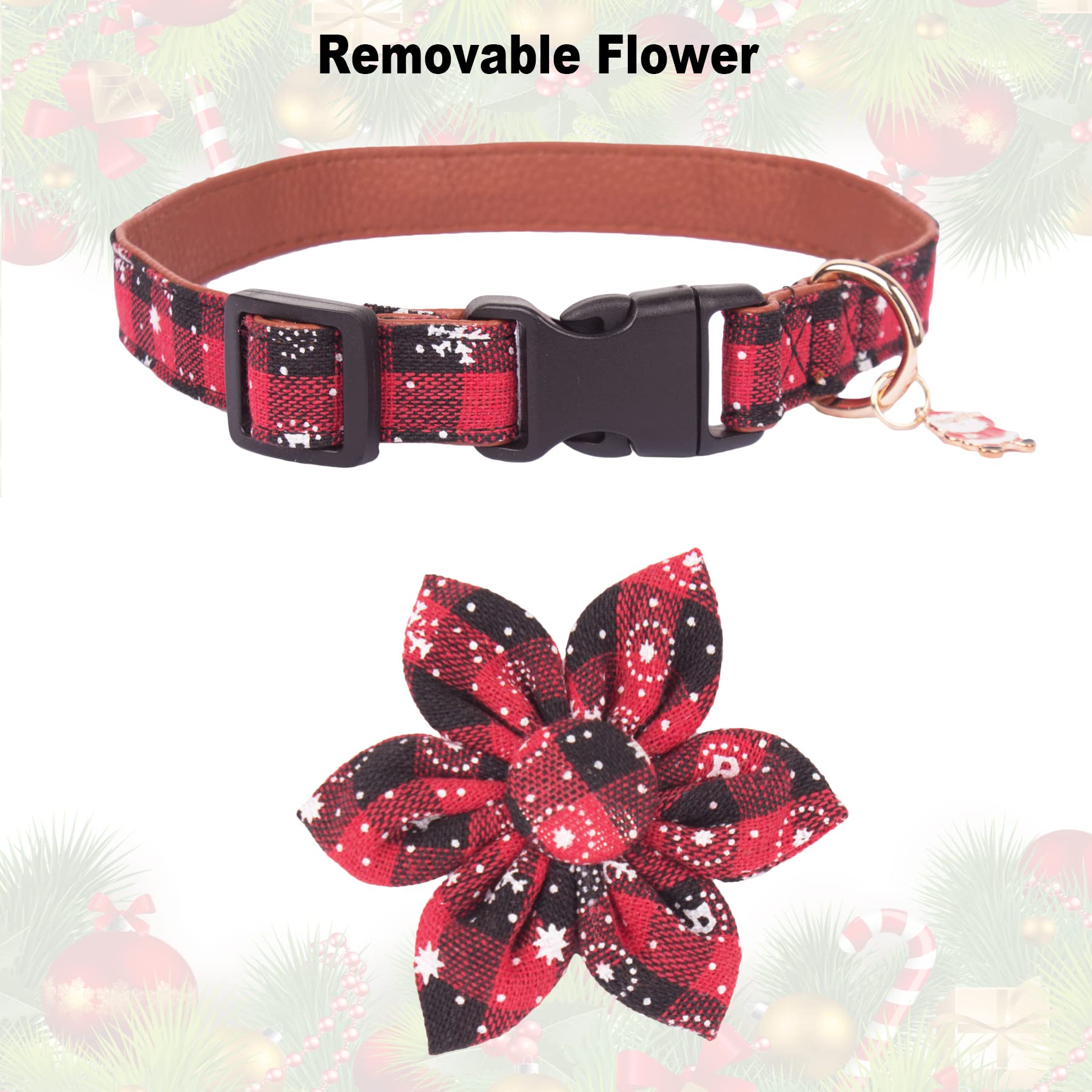 PTDECOR soft cotton fabric collar provides comfortable wear