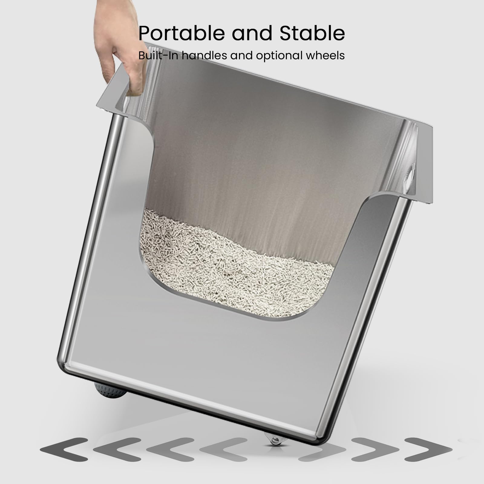 PTFFF non-slip pad keeps the box stable during use.