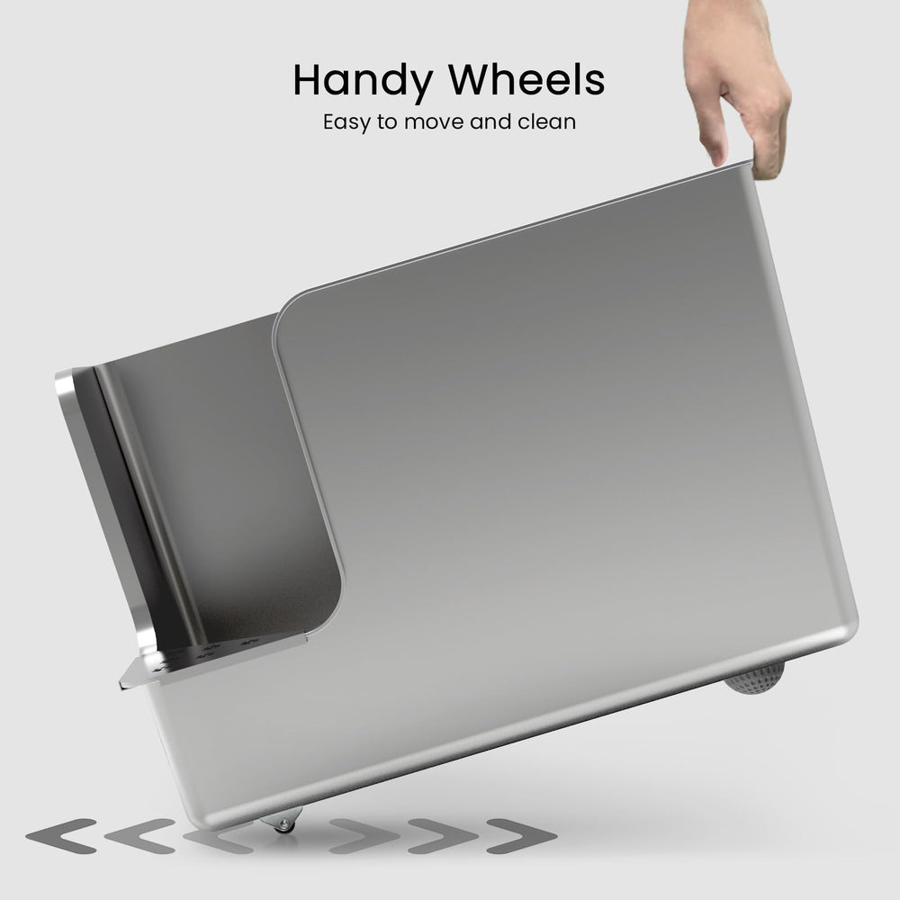 PTFFF anti-skid base keeps the litter box stable on floors.