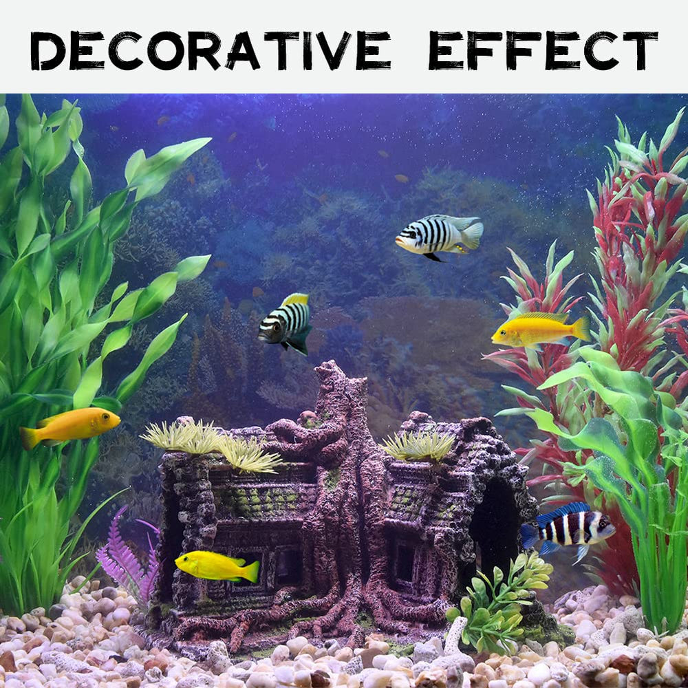 PTFJZ large size fits medium to big tanks for durable, stable decor