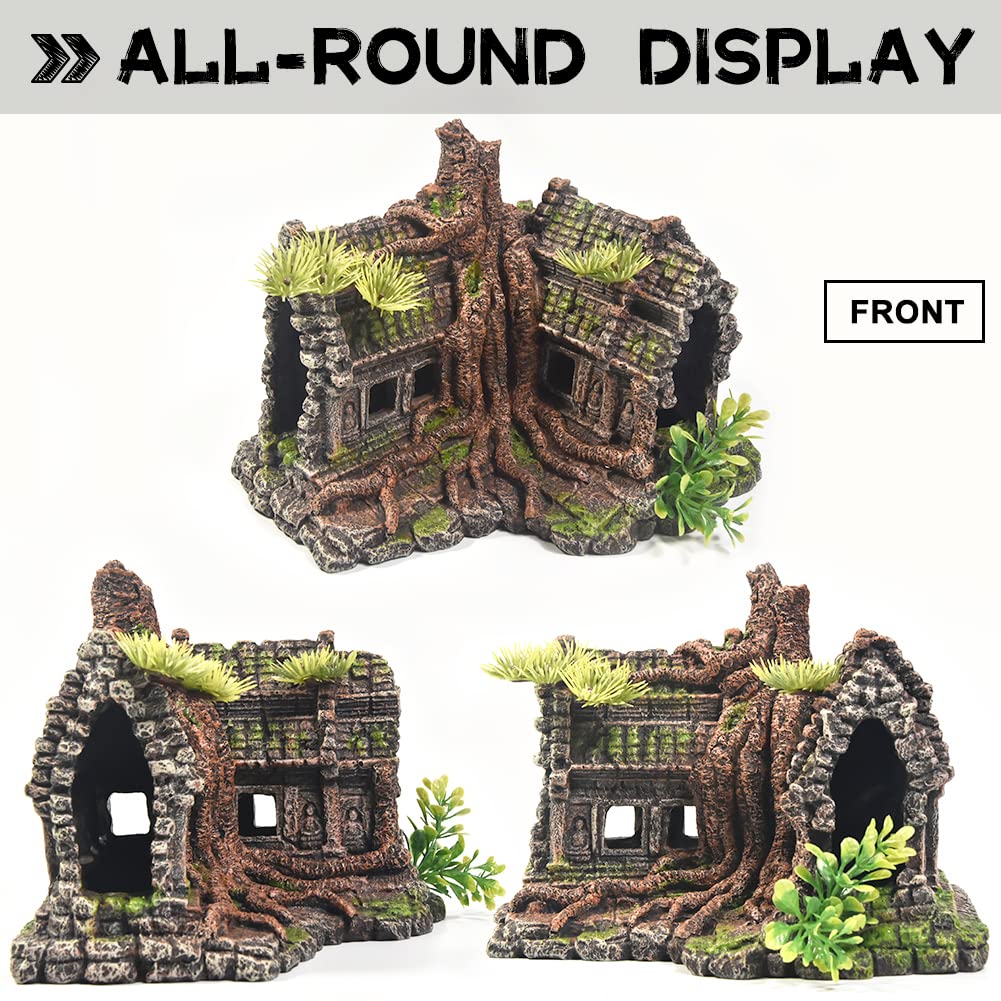 PTFJZ tree house adds height and shelter for curious tank dwellers
