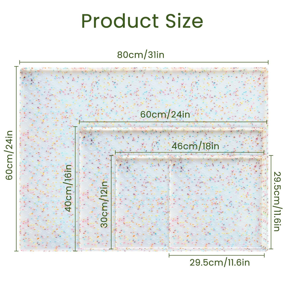 Ptlom dog bowl mat waterproof-non-slip holds bowls steady and protects surfaces.