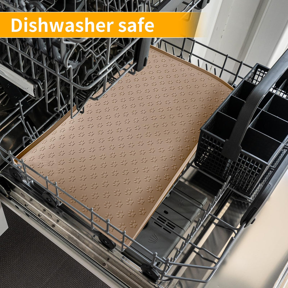 Ptlom dog food mat suitable for dogs and cats preventing spills