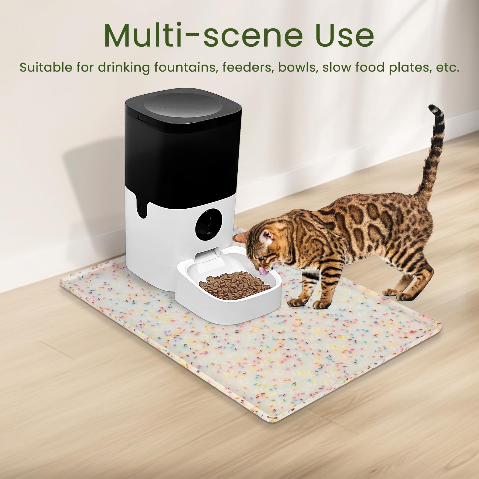 Ptlom easy-clean-dishwasher-safe-mat simplifies post-meal cleanup and storage.