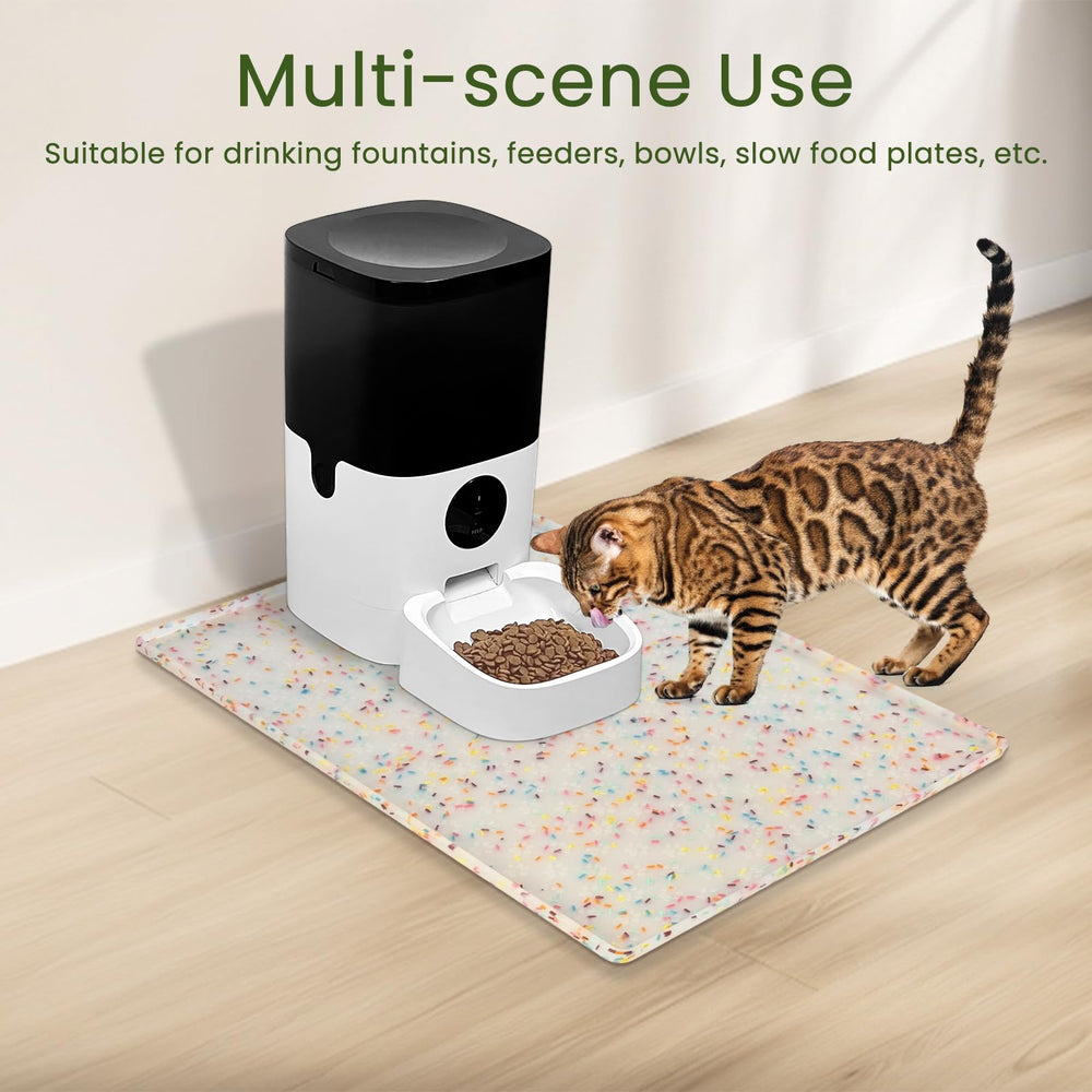 Ptlom easy-clean-dishwasher-safe-mat simplifies post-meal cleanup and storage.