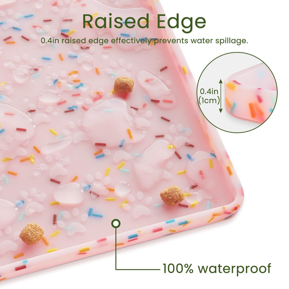 Ptlom easy-clean mat is dishwasher-safe for quick maintenance.