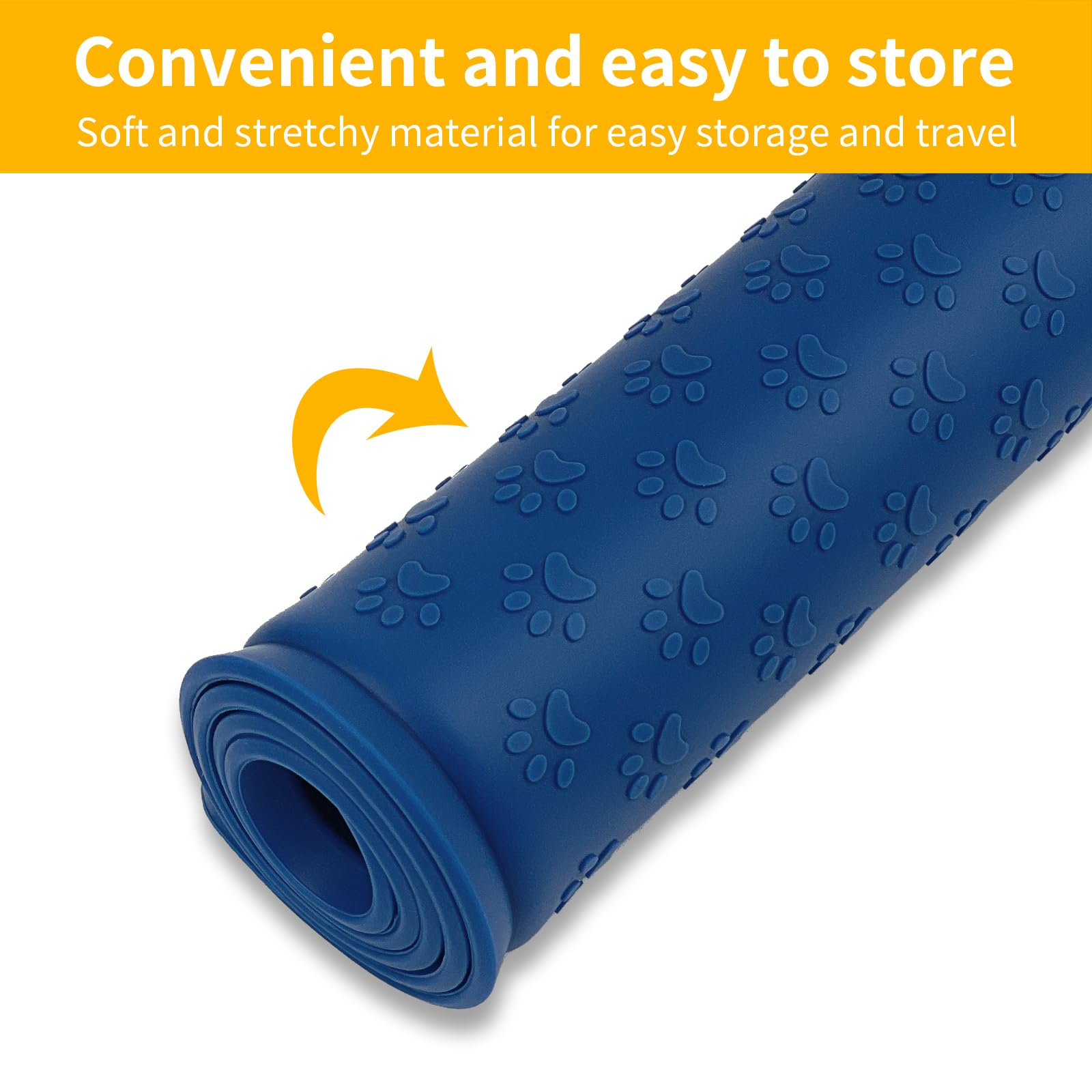 Ptlom navy-blue placemat is easy to wipe and keep neat