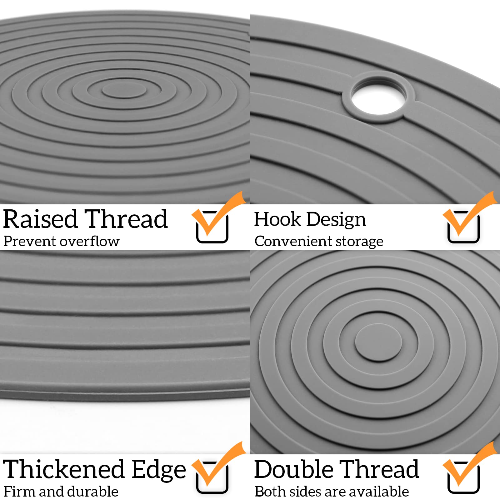 Ptlom dishwasher-safe silicone mat easy to clean after meals.
