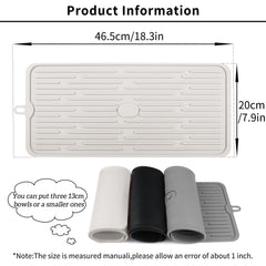 Ptlom pet placemat anti-slip edge keeps bowls steady during meals.