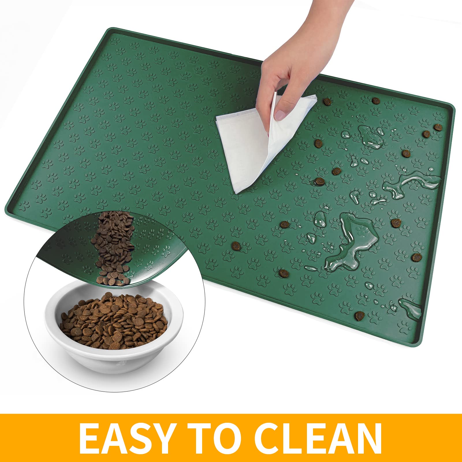 Ptlom Pet Placemat suitable for dogs and cats at home or on the go.