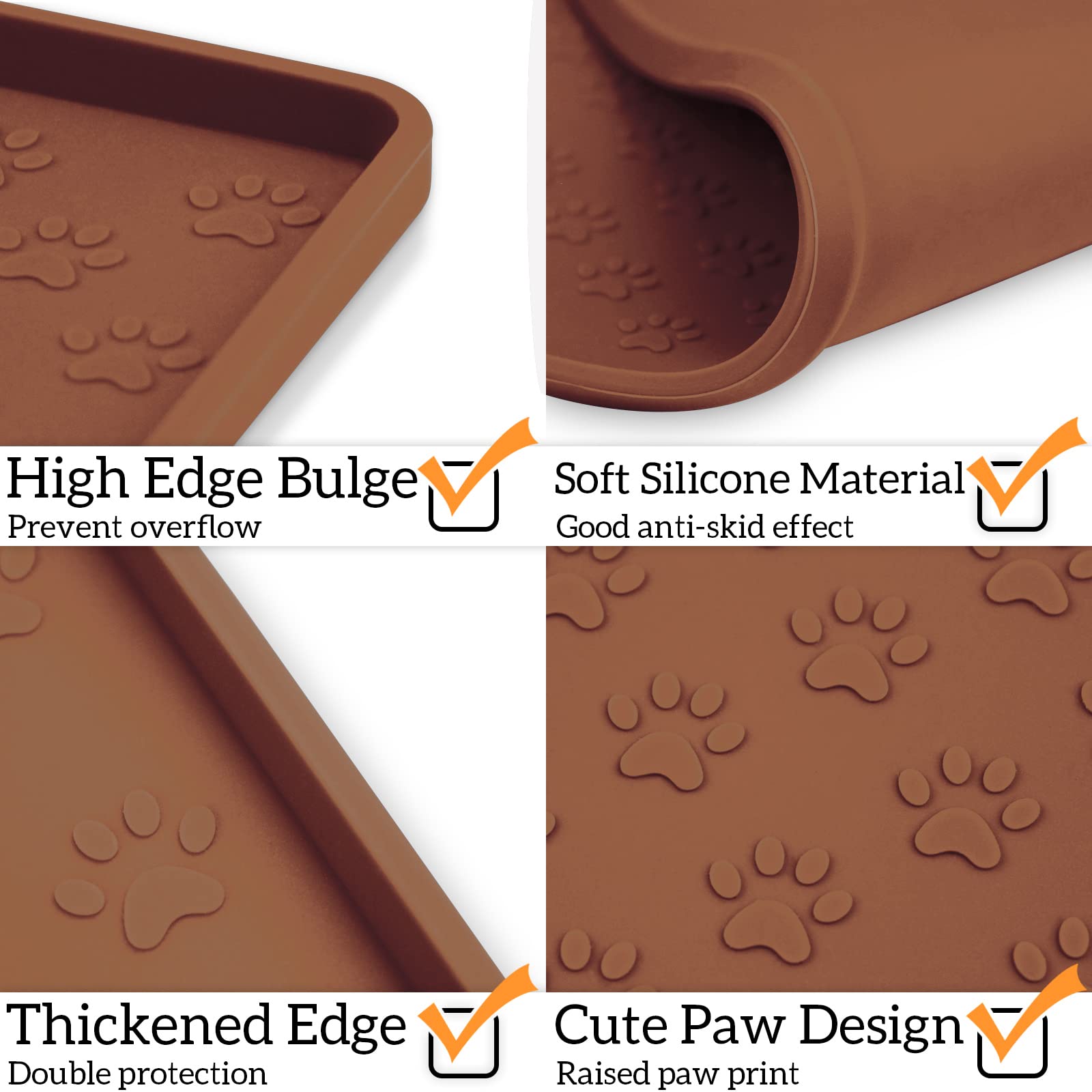 Ptlom pet placemat suitable for dogs and cats during meals