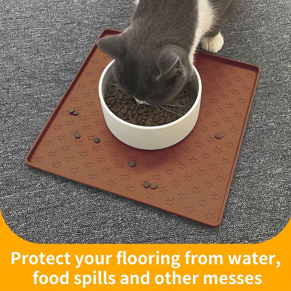 Ptlom pet placemat made of food-grade silicone ensures safe meal mats