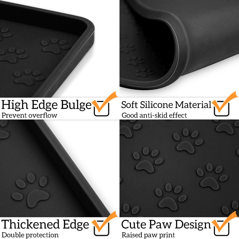 Ptlom Pet Placemat large surface supports multiple bowls