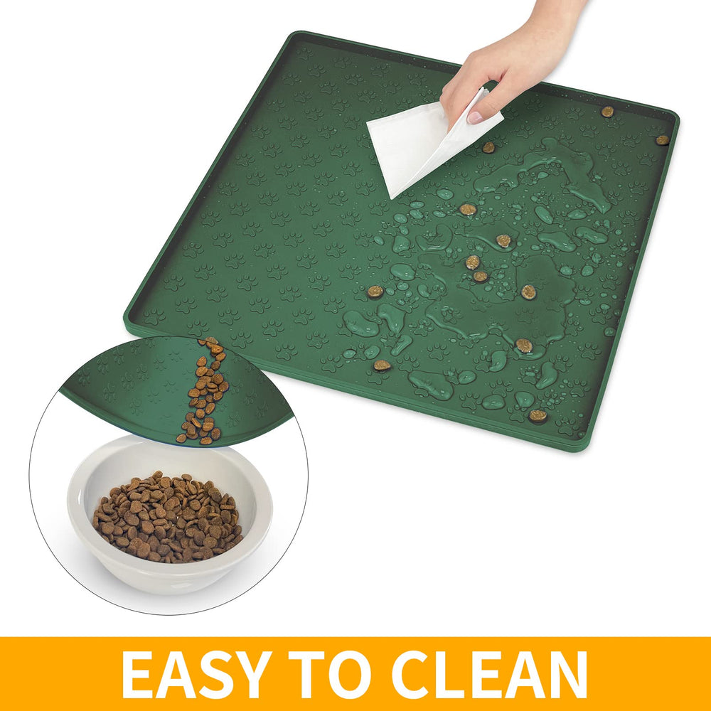 Ptlom pet placemat size guide helps ensure fit with your bowls.
