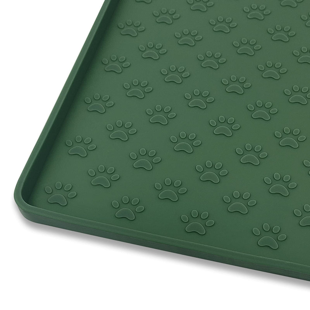 Ptlom Pet Placemat waterproof silicone dining mat keeps bowls steady and spills contained.