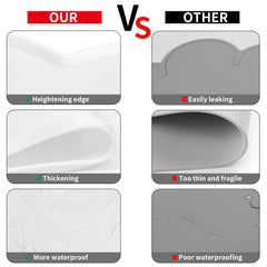 Ptlom placemat de silicona alimentaria blanco es seguro para comer