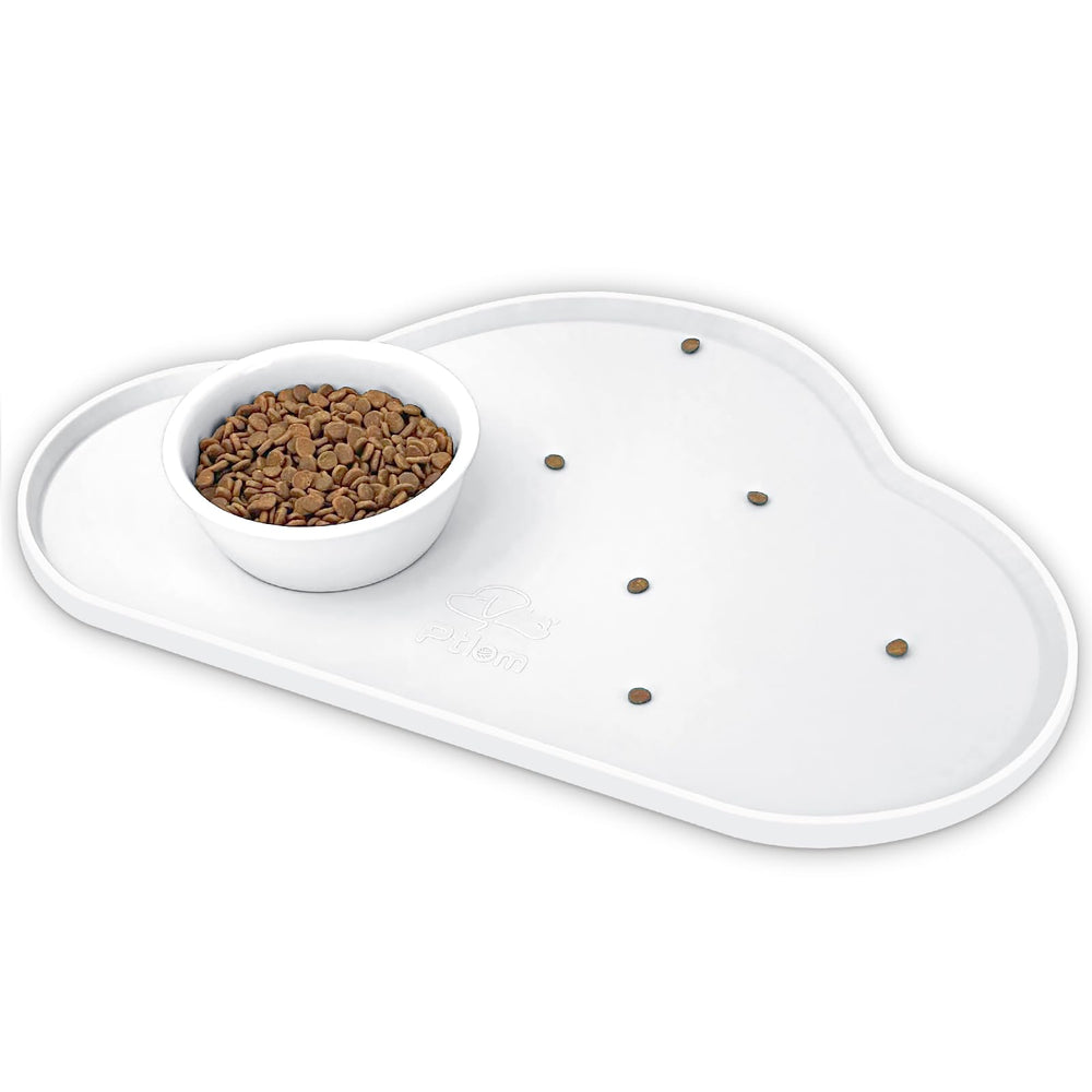 Ptlom placemat anti deslizante blanco protege el suelo durante la comida