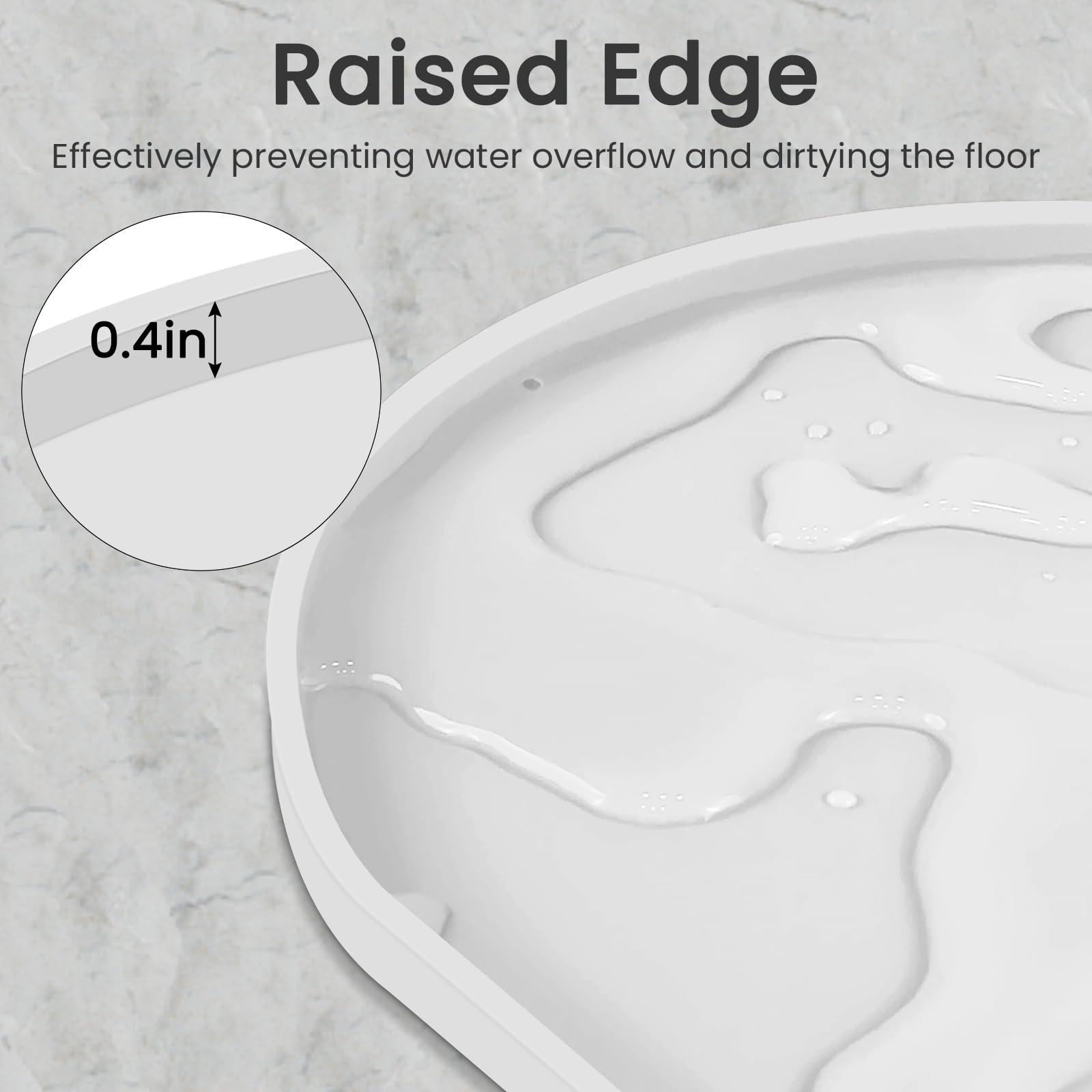 Ptlom placemat para perros y gatos de todos tamaños blanco