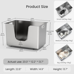 Ptlom top-entry design reduces litter scatter during daily use.