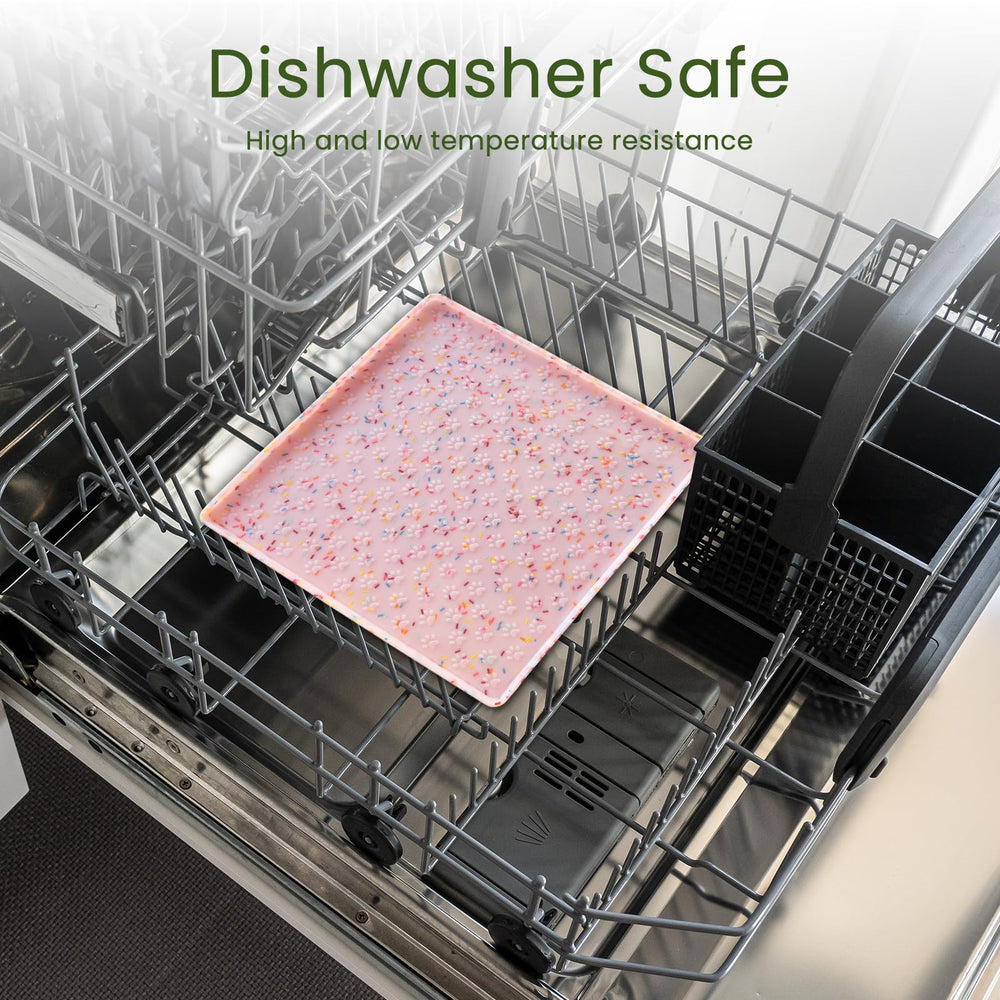 Ptlom versatile-heavy-duty pet mat supports bowls, fountains, and feeders.