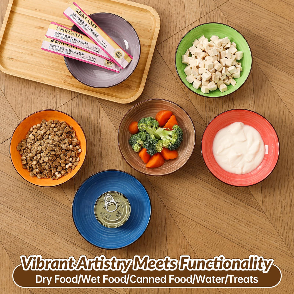 PTOBER 5 oz capacity bowls help portion control for cats