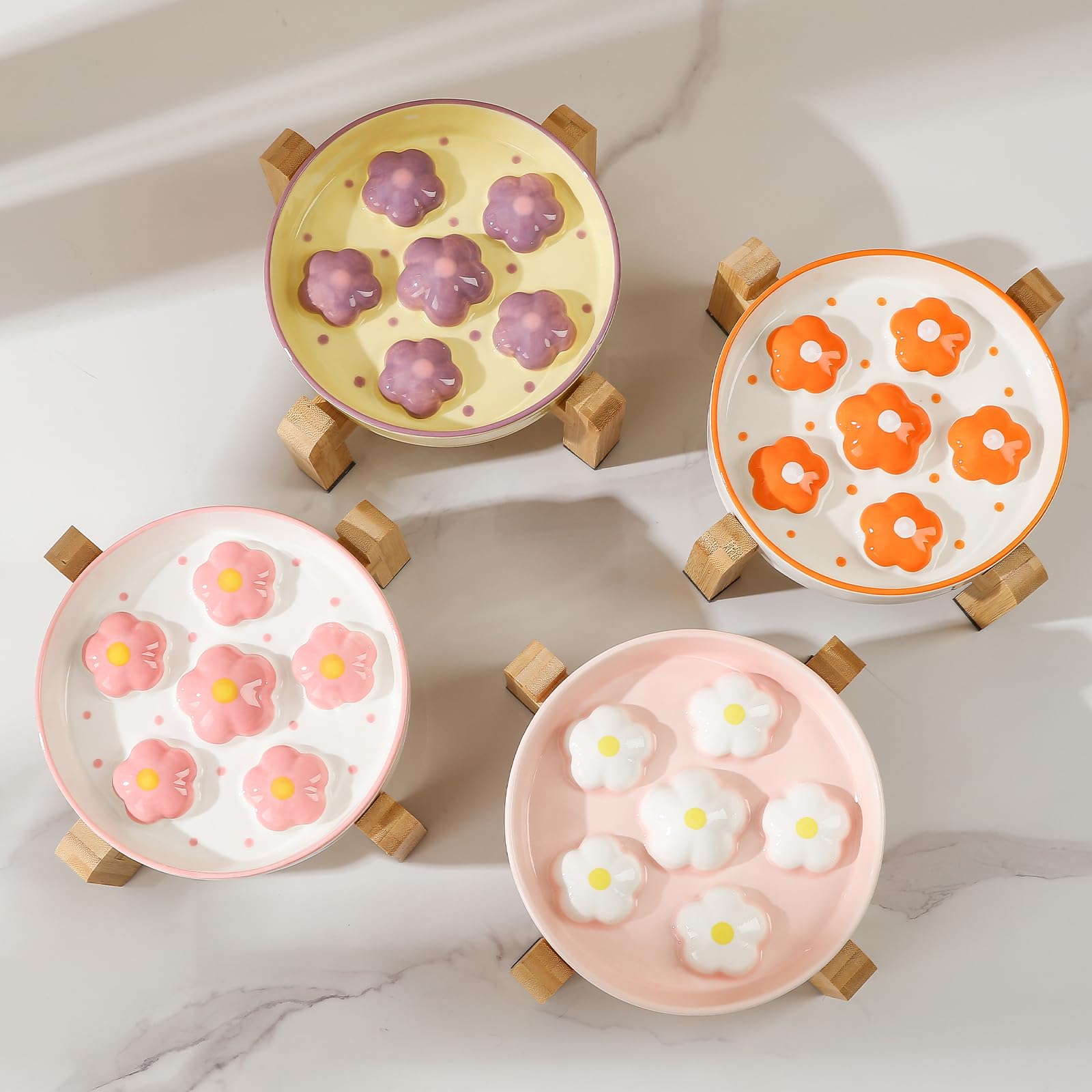 PTOBER 6 oz ceramic bowl is dishwasher and microwave safe for easy cleaning.