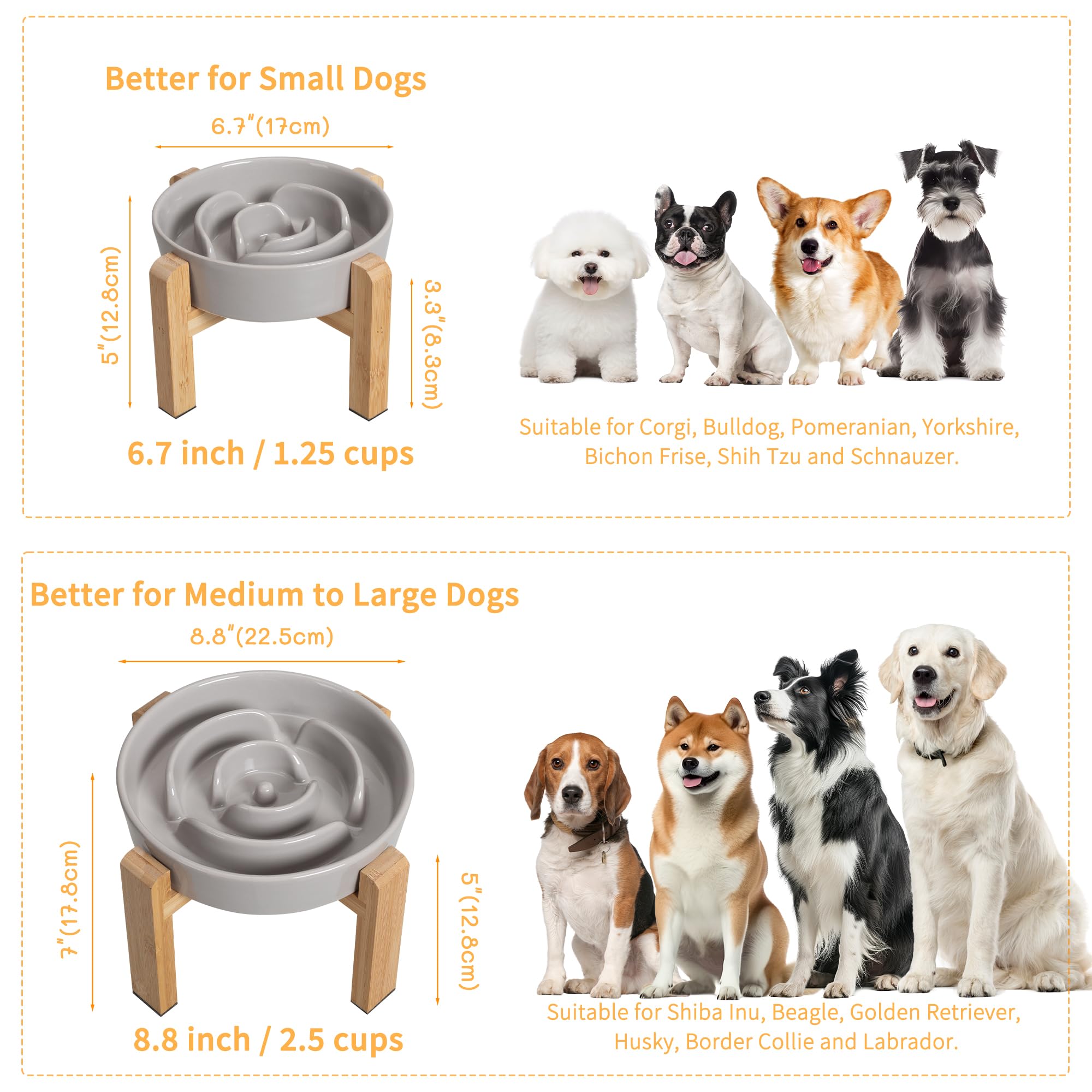 PTOBER anti-slip base keeps the bowl steady during lively meals.